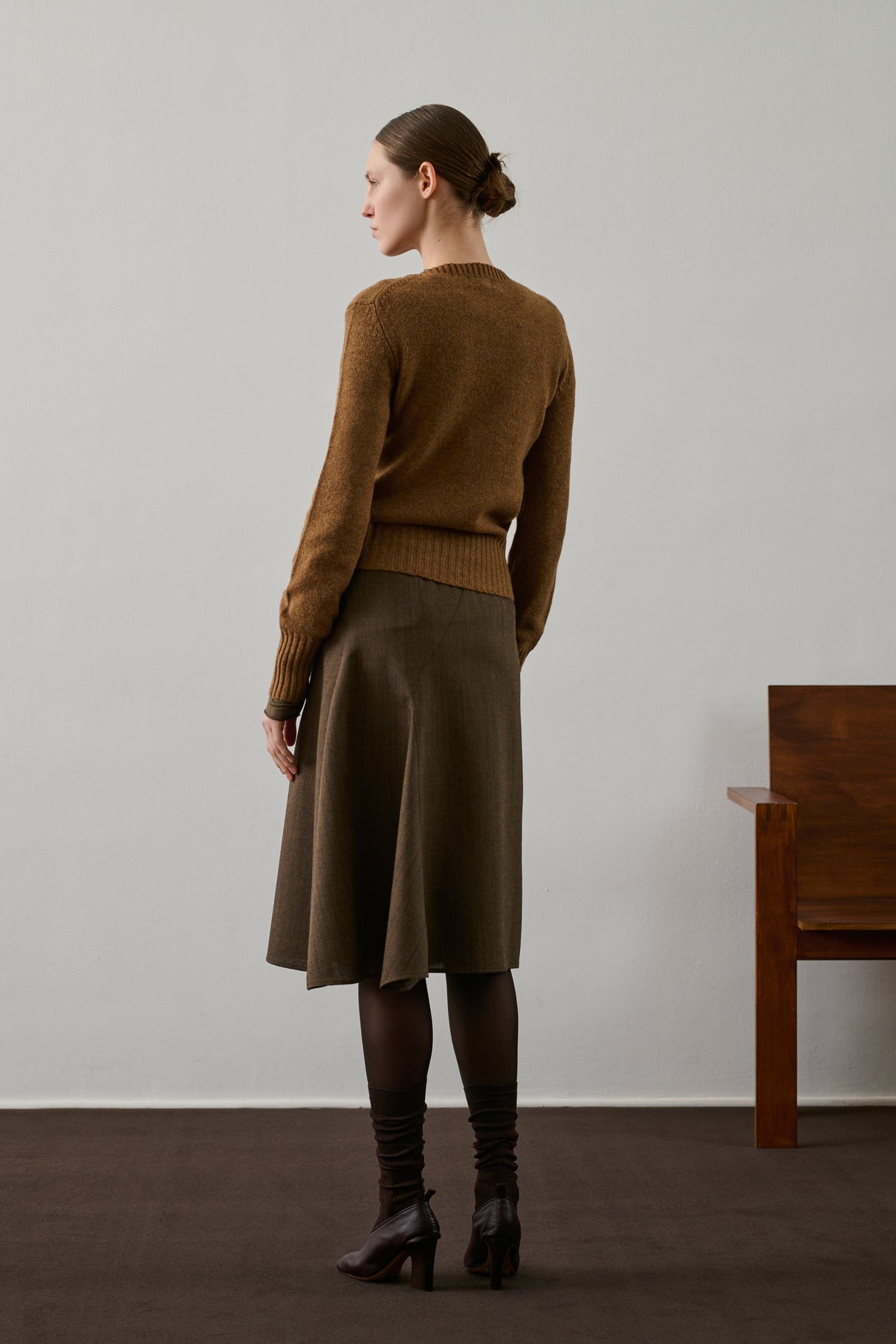 Pull Gipsy - Camel - Laine - Femme vue 3