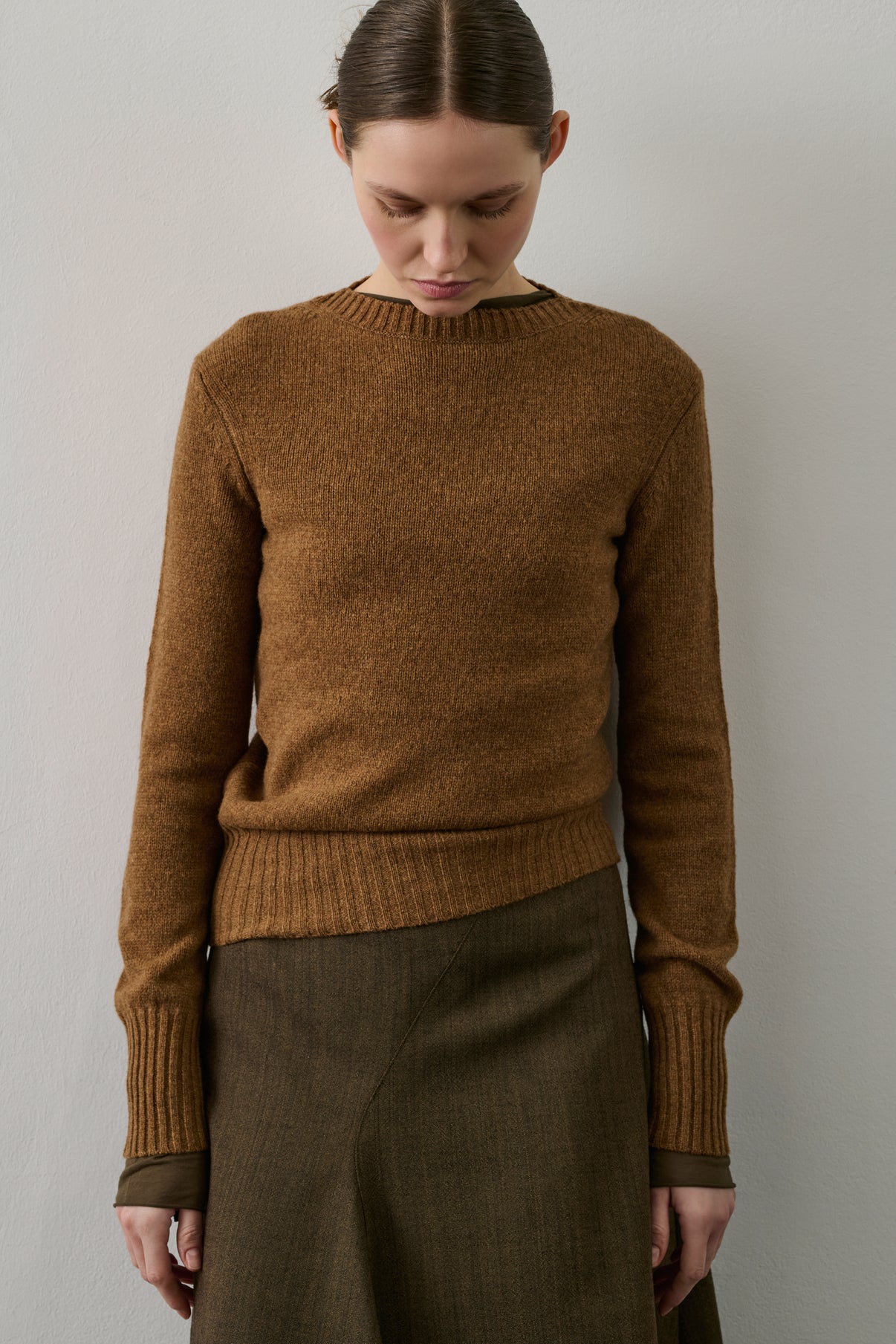 Pull Gipsy - Camel - Laine - Femme vue 1