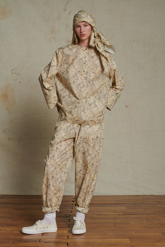 Pantalon Andreas - Beige/Gris - Coton - Femme