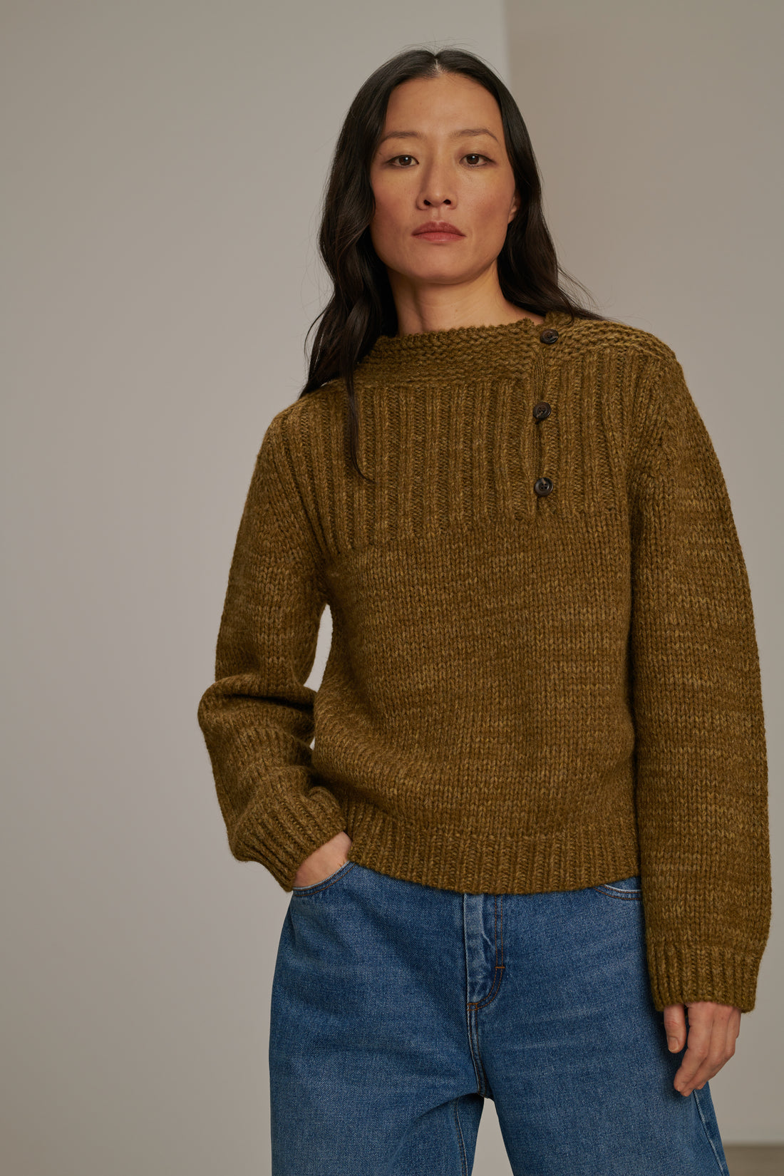 Pull Biscarosse - Bronze - Laine - Femme