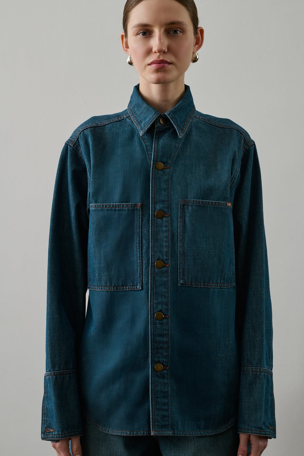 Chemise Garance - Bleu/Vert - Femme vue 2