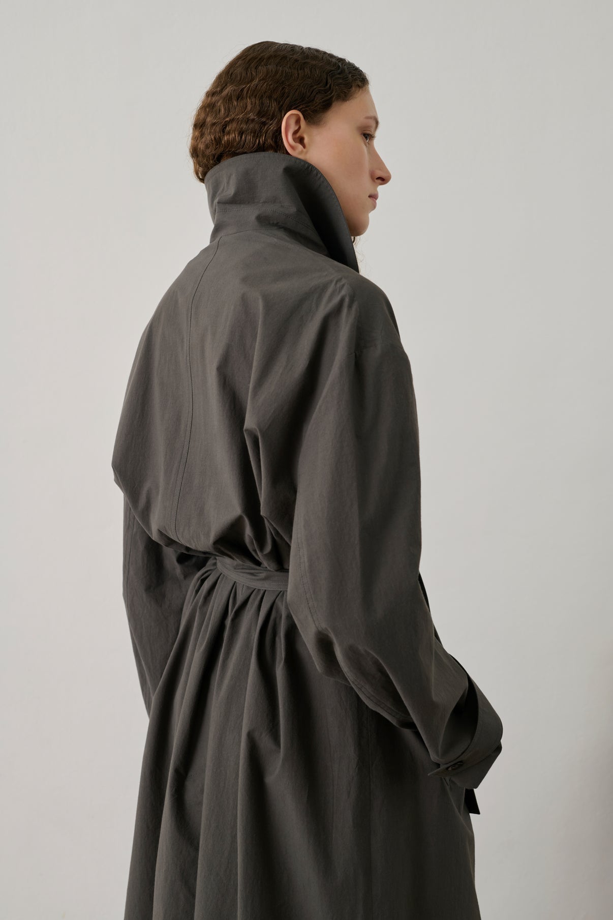 Trench Helio - Anthracite Foncé - Coton - Femme vue 5