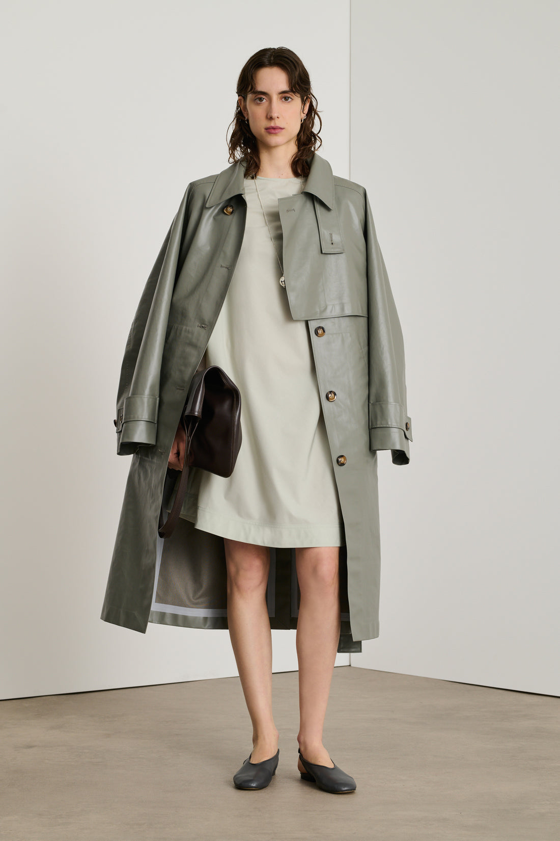 Trench Dino - Gris - Coton - Femme