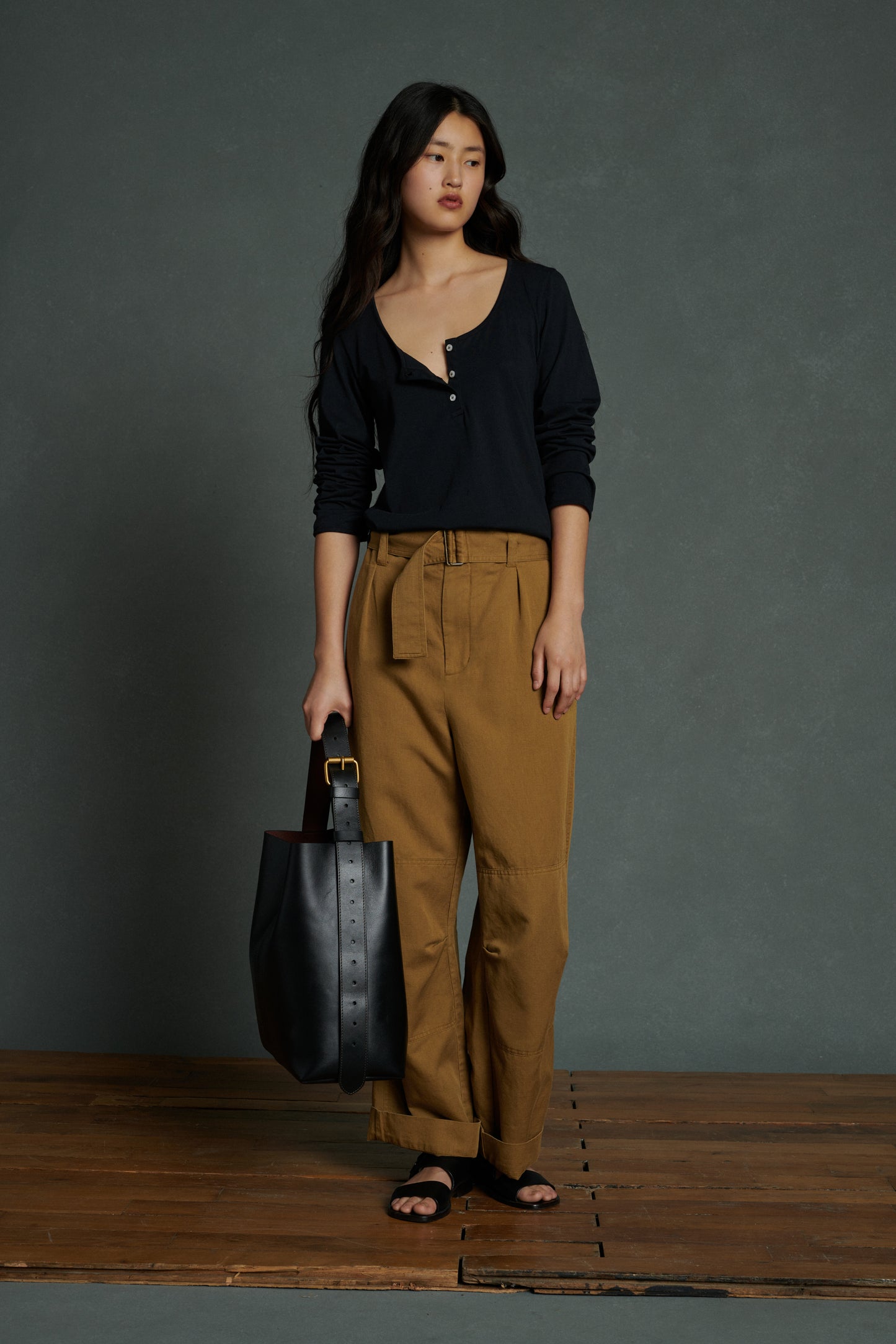 Pantalon Ankara - Bronze - Lin - Femme