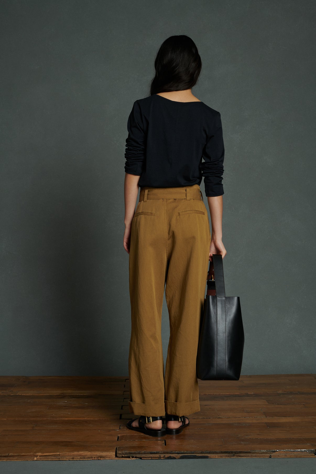 Pantalon Ankara - Bronze - Lin - Femme vue 7