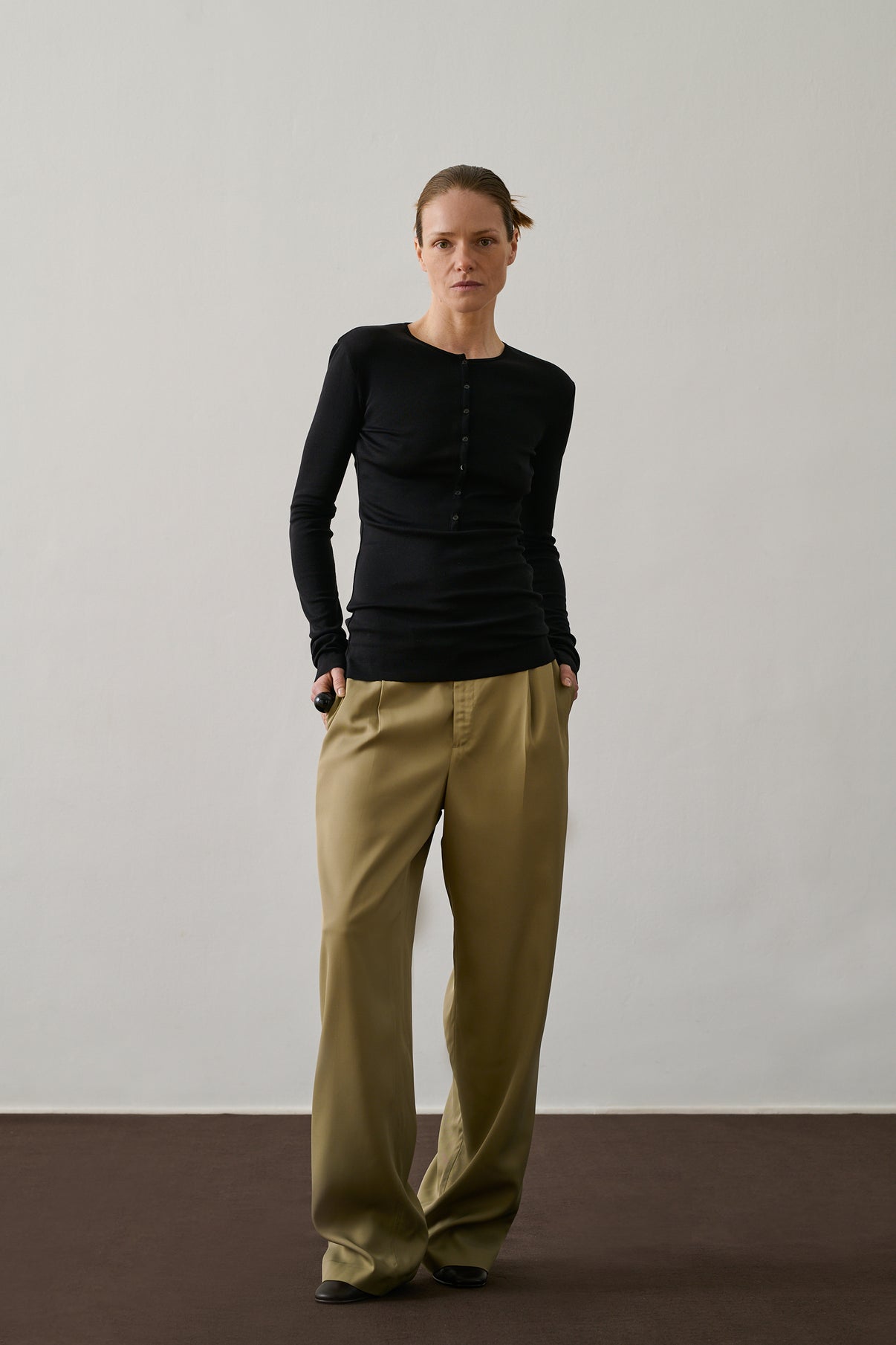 Pantalon Jessie - Sauge - Viscose - Femme vue 1