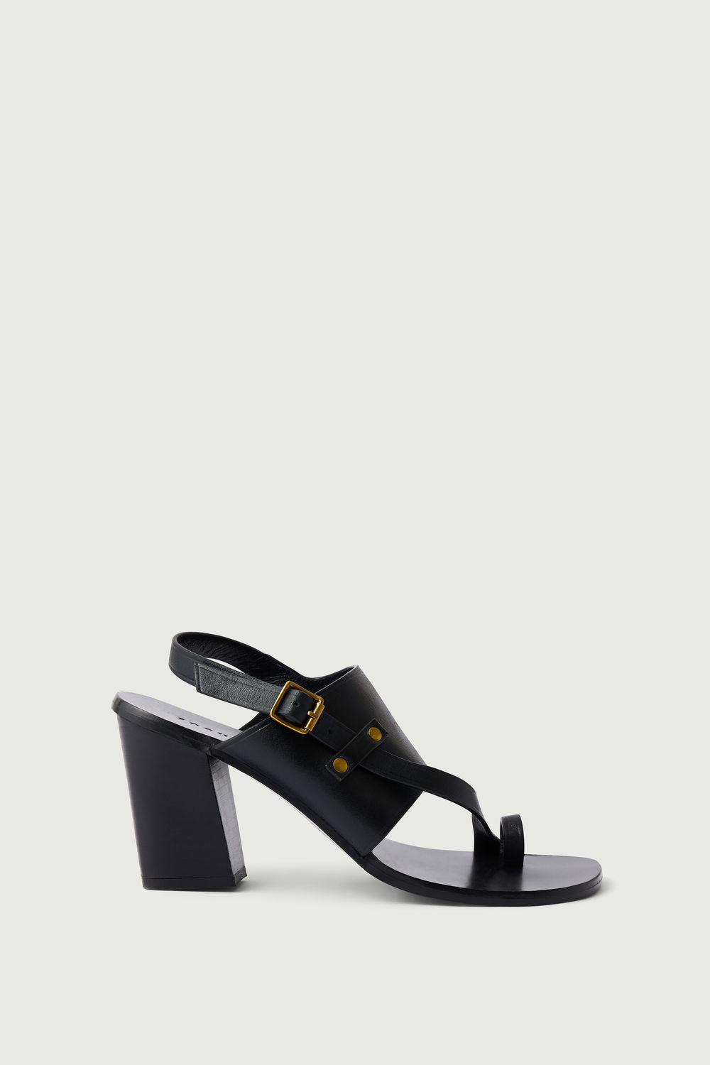 Sandales Elisa - Noir - Cuir - Femme vue 2